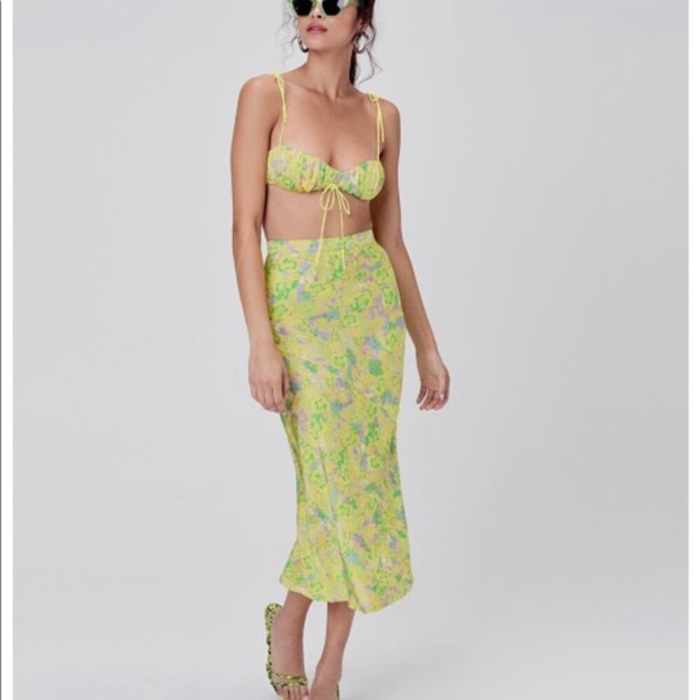 For love & lemons slip skirt